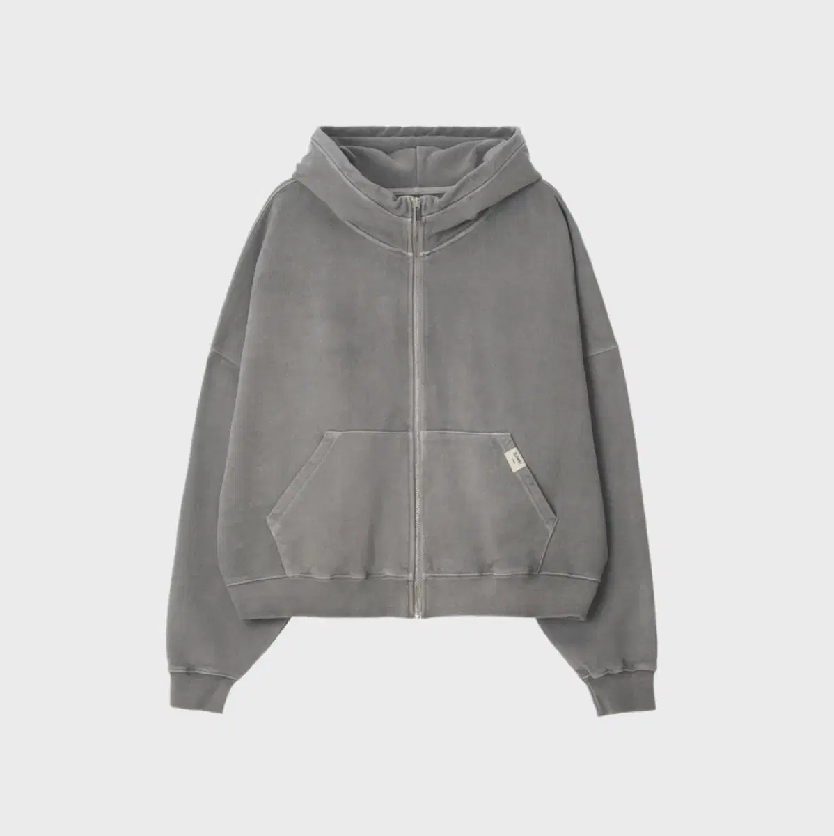 글로니 G classic washed boxy zip up